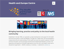 Tablet Screenshot of healthandeuropecentre.nhs.uk